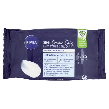 Nivea Creme Care Salviettine Struccanti 25 pz